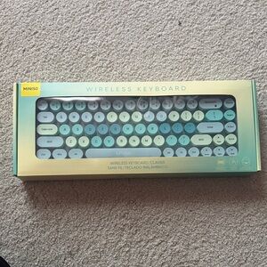 Green and Blue Wireless Keyboard